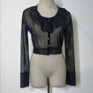 Sunlight Paris Crop Mesh Cardigan